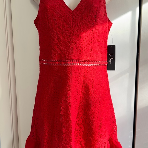 Red Lace Dress - Picture 5 of 7